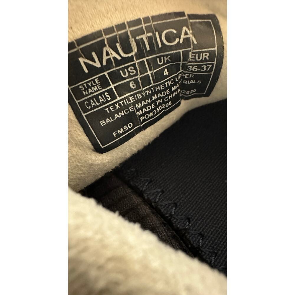 Nautica Size US 6 Blokette Women Blue Walking Travel Shoe Sneaker White Athletic - Picture 8 of 10